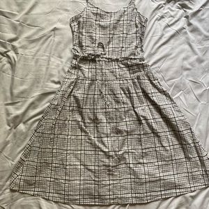 Free Assembly Grey Gingham Sundress